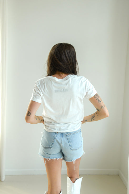 Iowa Brodny Beaded Cuffed Tee